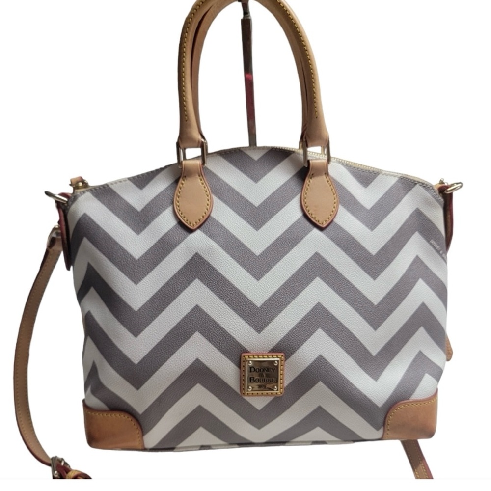 GUC Dooney and Bourke Chevron Satchel. Very clean.